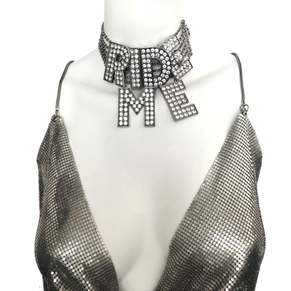 Betsey Johnson Runway RIDE ME Choker - Picture 5 of 9